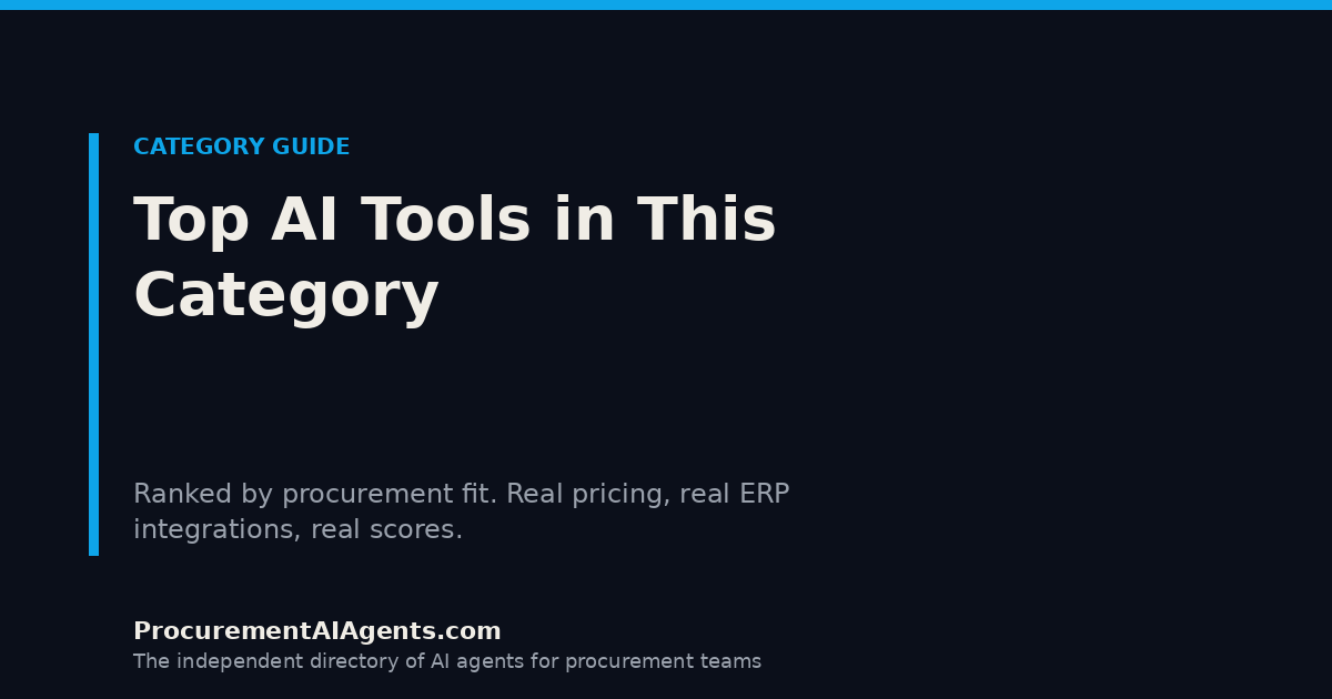 4 Best Supplier Risk Management AI Tools 2026 — Ranked